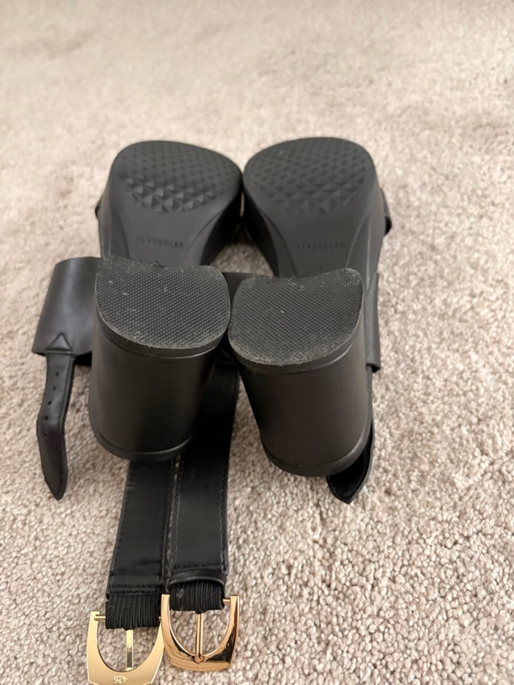 Aerosols Camilla Platform Block Heel Sandal 7 - worn once! - Picture 5 of 5